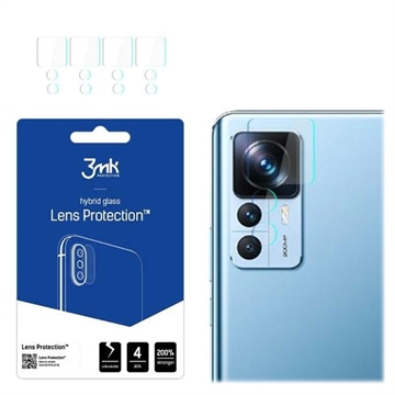 3MK Hybrid Xiaomi 12T/12T Pro Ochranné Sklo Objektívu Fotoaparátu - 4 ks.