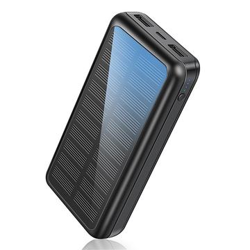 828P Solar Power Bank 30000mAh / Ultimate Portable Charger for Outdoor Emergencies - Black