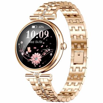 AK73 Women\'s Smart Watch with Rhinestone Stainless Steel Strap