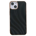 Abstract Series iPhone 14 Plus Coated TPU Case - Black