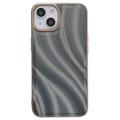 Abstract Series iPhone 14 Coated TPU Case - Grey