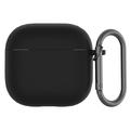 AirPods 4 Silicone Case with Carabiner - Black