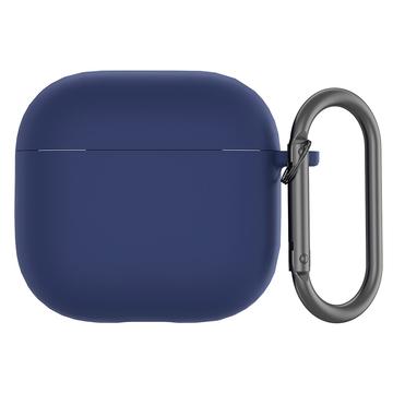 AirPods 4 Silicone Case with Carabiner - Dark Blue