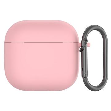 AirPods 4 Silicone Case with Carabiner - Pink