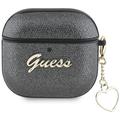 AirPods 4 Guess Metallic Script Charm Case