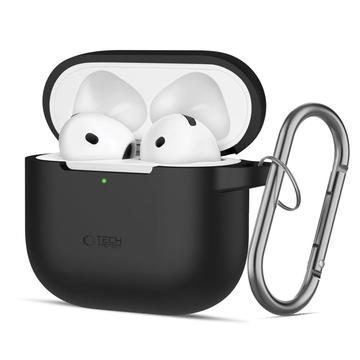 AirPods 4 Tech-Protect Silicone Hook Case - Black