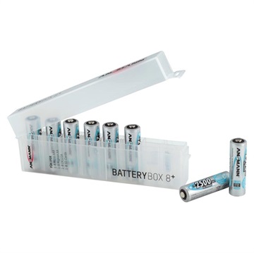 ANSMANN BATTERICKÁ KRAJ 8 PLUS - 8 X AA/AAA/CR123A/SD - TRANSPArent