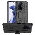 Anti -Slip Xiaomi 11T/11T Pro Hybrid Case so stojanom - čierna