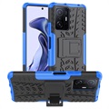 Anti -Slip Xiaomi 11T / 11T Pro Hybrid Case so stojanom - modrá / čierna