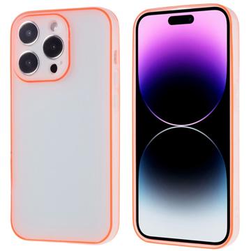 Svetelný iPhone 14 Pro Max TPU Puzdro - Červená