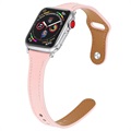 Apple Watch 10/9/8/7/SE/6/5/4/3/2/1 Premium Kožený remienok - 42mm/41mm/40mm/38mm - ružová