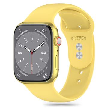 Apple Watch Series 10/9/8/7/6/SE Tech-Protect Silicone Strap - 40mm/41mm/42mm - Canary Yellow