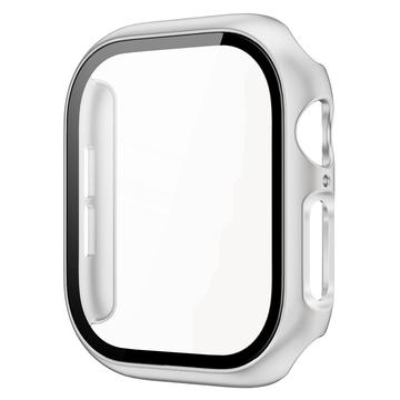 Apple Watch Series 10 Plastové Puzdro s Ochranou Obrazovky - 42mm - Strieborná