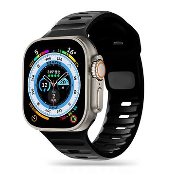 Apple Watch Series Ultra 2/Ultra/10/9/8/SE (2022)/7/SE/6/5/4/3/2/1 Tech-Protect IconBand Line Silicone Strap - 49mm/46mm/45mm/44mm/42mm - Black