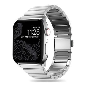 Apple Watch Series Ultra 2/Ultra/9/8/SE (2022)/7/SE/6/5/4/3/2/1 Tech-Protect SteelBand Stainless Steel Strap - 49mm/45mm/44mm/42mm