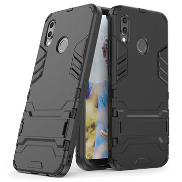 Huawei P20 Lite Armor Hybrid Case so stojanom - čierna