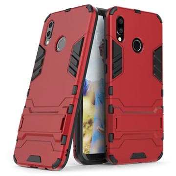 Huawei P20 Lite Armor Hybrid Case so stojanom - červená