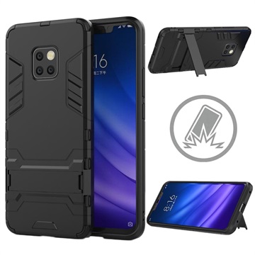 Séria brnenia Huawei Mate 20 Pro Hebrid Case so stojanom - čierna