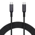 Aukey CB-MCC101 USB-C Cable w. LCD Display - 100W, 1m - Black