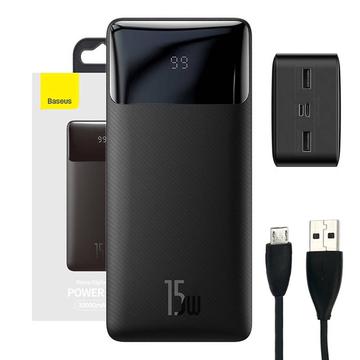 Baseus Bipow Digital Display 15W Power Bank 30000mAh - Black