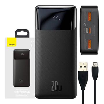 Baseus Bipow Digital Display 20W Power Bank 20000mAh - Black