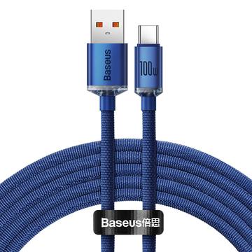 Baseus Crystal Shine USB-A / USB-C Cable - 1.2m, 100W - Blue