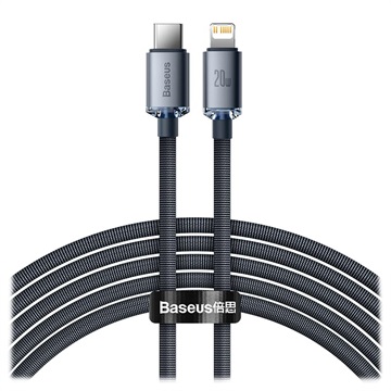 Baseus Crystal Shine USB -C / Lightning Cable Cajy000301 - 2 m - Čierna