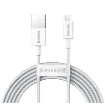 Baseus Superior Microusb Rýchle nabíjanie dátového kábla - 1 m - biela