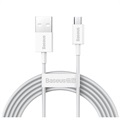 Baseus Superior Microusb Rýchle nabíjanie dátového kábla - 2 m - biela