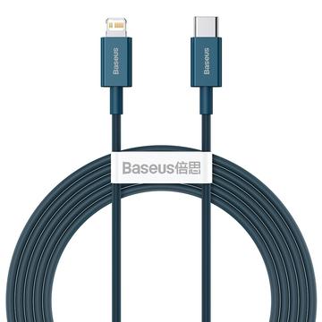 Kábel USB-C / Lightning radu Baseus Superior - 2m, 20W - Modrá