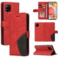 Bifarebná séria Samsung Galaxy A42 5G Case Case - Red