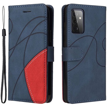 Séria Bi -Color Samsung Galaxy A72 5G Wallet Case