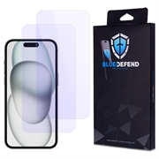 iPhone 15 BlueDefend Anti-Blue Light Tempered Glass Screen Protector - 2 Pcs.