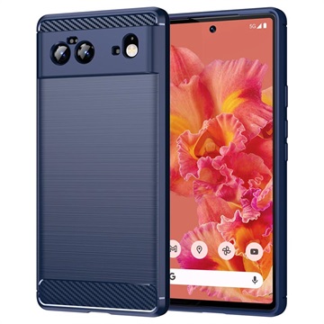 Google Pixel 6 Brushed TPU Case - uhlíkové vlákno