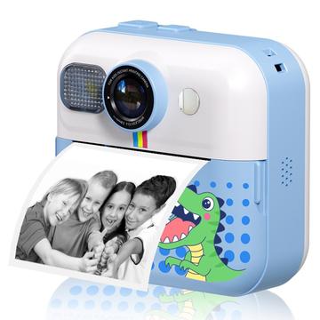 CP02 Kids HD Digital Camera with Thermal Printer & 32G TF Card - Blue