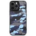 Hybridné Puzdro Camouflage Series iPhone 14 Pro – Modré