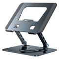 Carbon Steel Foldable Rotatable Laptop Stand YY-J29 - Dark Grey