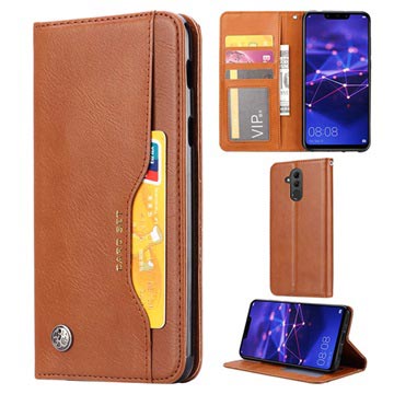 Séria sada kariet Huawei Mate 20 Lite Wallet Case - Brown