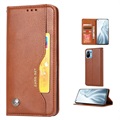 Séria sada kariet Xiaomi Mi 11 Lite 5G Wallet Case - Brown