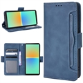 Sony Xperia 10 V Cardholder Series Puzdro na Peňaženku - Modrá