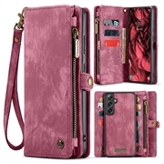 Samsung Galaxy S24 FE Caseme 008 2-in-1 Multifunctional Wallet Case - Red