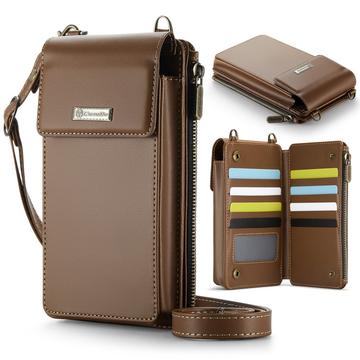 Caseme ME50 Universal Crossbody Bag w. RFID Protection - 4"-7.3" - Brown