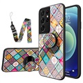 Korný vzor Samsung Galaxy S21 Ultra 5G Hybrid Case - Farebná mandala