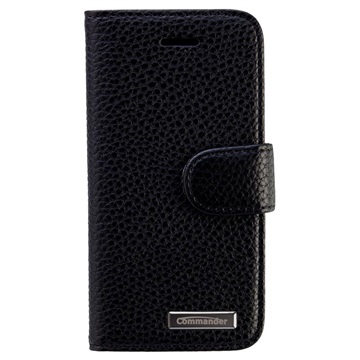 iPhone 5 / 5S / SE Commander Book Elite Leather Case (Open Box - Excellent) - Black