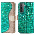 Séria Croco Bling Series Samsung Galaxy S21 Fe 5G Puzdro