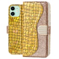 Croco Bling iPhone 11 Pase Wallet