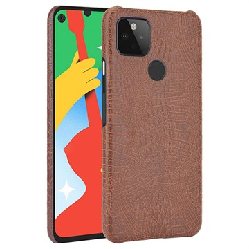 Séria krokodílov Google Pixel 4A 5G Cover - Brown