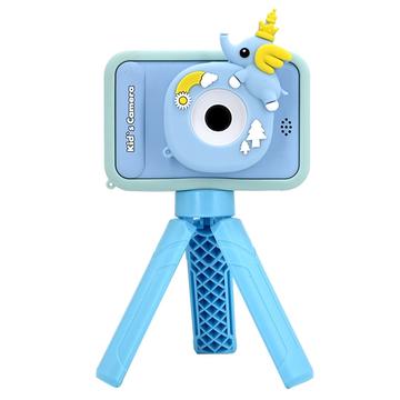 Cute Kids Camera with Tripod AC10 - Blue