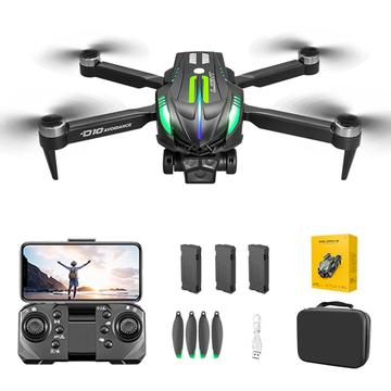 D10 Obstacle Avoidance Brushless Motor Quadcopter Drone with HD Camera and 3 Batteries