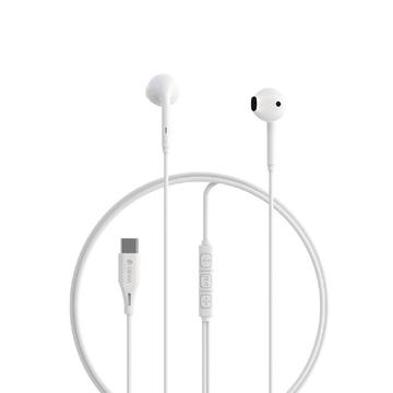 Devia Kintone A3 Digital Wired USB-C Earphones - 1.2m - White